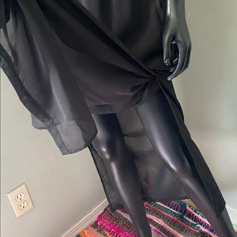 H&M Black Sheer Maxi Dress NWTs